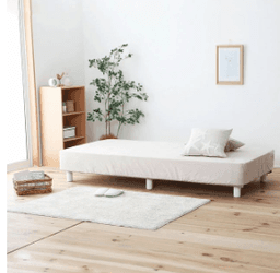 源ベッド日本製ポケットコイル足付きマットレスロゴ